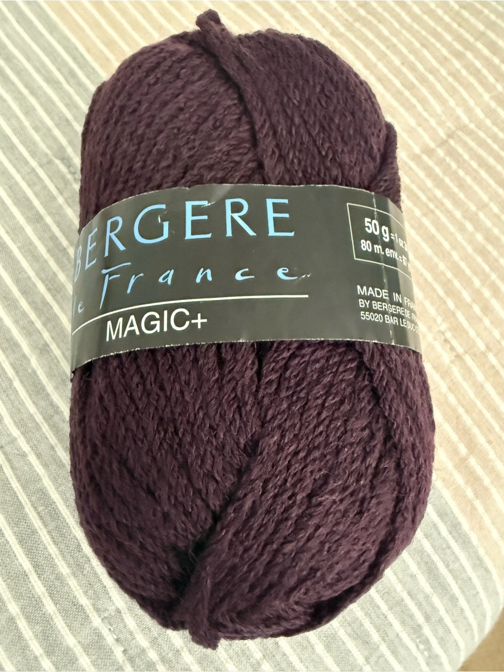 Yarn bergère MAGIC+ Yarn in Deep Plum